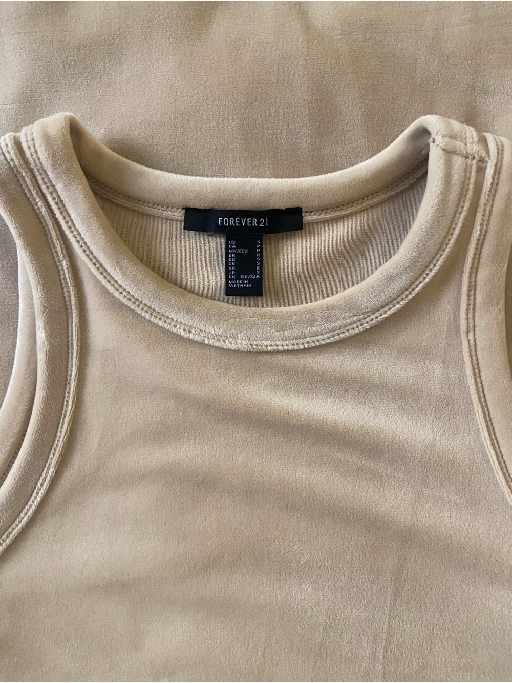 Forever 21 Beige Sleeveless Tank Dress